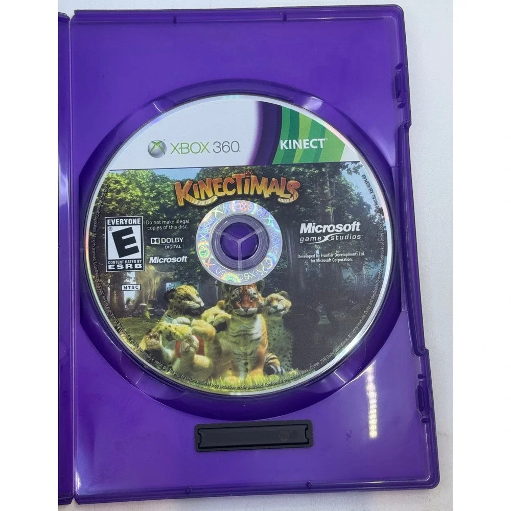 Kinectimals Microsoft Xbox 360 Kinect Required Video Game with Manual